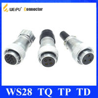 Original WEIPU WS28 TQ TD TP Connector 2 3 4 7 8 9 10 12 16 17 20 24 26 Pin หญิง TQ โลหะพลาสติกท่อปลั๊ก