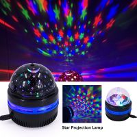 Colorful Starry Sky Projector Lamp Rotating Magic Ball Led Night Light For Bedroom Decor Lamp RGB Moon Galaxy Projection Light Night Lights