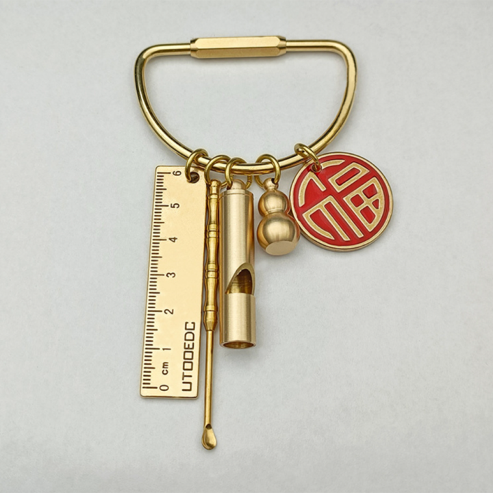 hooks-buckles-camping-carabiner-key-ring-accessories-with-lock-gold-color-d-key-chain