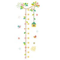 venicenight 1 Sheet Wall Ruler Adhesive DIY Colorful Children Cartoon PVC Height Chart Household Supplies