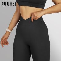 【YD】 RUUHEE Crossover Seamless Leggings Tie Dye Workout Scrunch Butt Lifting Pants