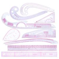 9pcs Sewing French Curve Ruler Measure Dressmaking Tailor Drawing Template Craft Tool Set