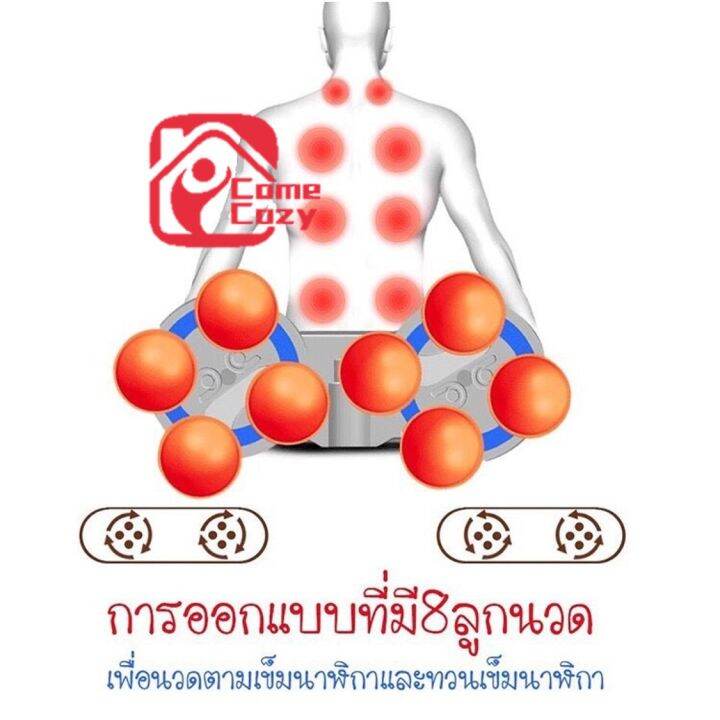 เครื่องนวดไฟฟ้า-หมอนนวดคอ-นวดไหล่-มีอินฟาเรด-7-สี-สำหรับในบ้านและในรถ