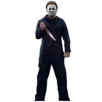 Michael Myers Costume Horror Killer Blue Work Clothes Comfort Cosplay Halloween Jumpsuit for Adult