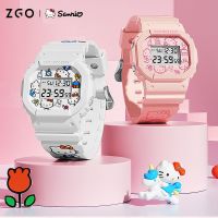 Sanrio นาฬิกาข้อมืออิเล็กทรอนิกส์ กันน้ํา ทรงสี่เหลี่ยม ขนาดเล็ก 50 เมตร เหมาะกับของขวัญ สําหรับเด็กผู้หญิง