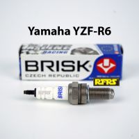 หัวเทียน BRISK X-Line 4 เขี้ยว แกนเงิน Yamaha YZF-R6 Spark Plug (8X21ROA) รองรับทุกน้ำมัน Made in EU