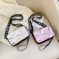 Fashion Exquisite Shopping Bag Portable Women Small Crossbody Tote 3D Wide Letters Strap Shoulder Luggage Bags