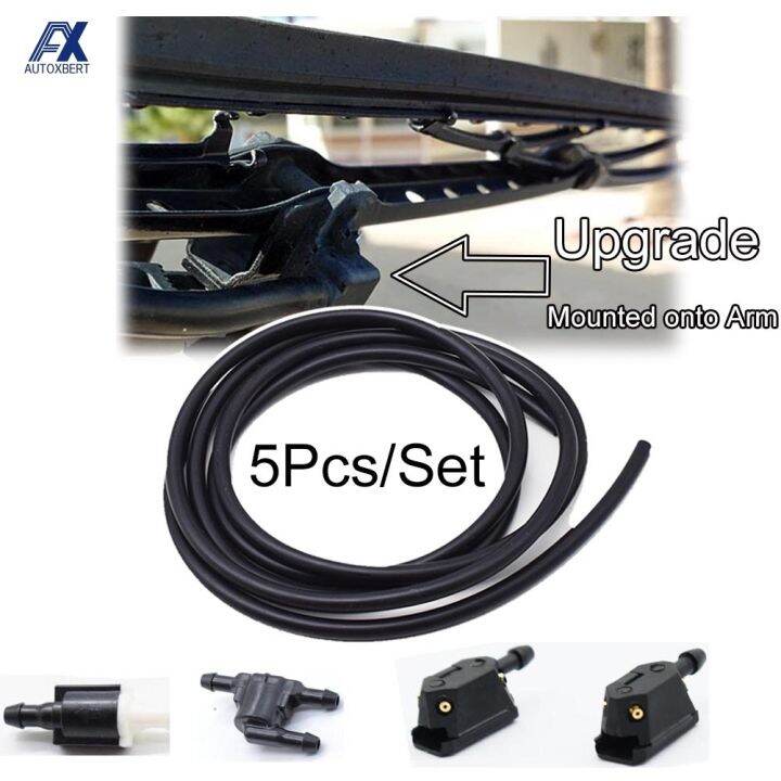 200Cm X 4Mm Ruer Windscreen Wiper Washer Jet Tube Pipe Hose Front