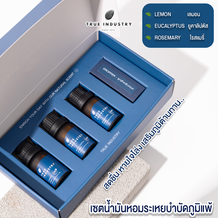 true-industry-premium-essential-oils-set-for-allergy-relief-เซตน้ำมันหอมระเหยสำหรับบำบัดภูมิแพ้-ไซนัส-และไมเกรน