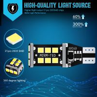 2 keping Mentol LED Automotif Menggantikan T10 192 194 168 W5W LED Canbus Mentol Bebas Ralat 2835Chips Super Terang Sandaran Lampu Songsang Auto Lampu Penanda Mentol Baji