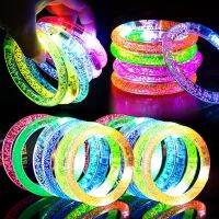 Lot de bracelets lumineux LED pour anniversaire denfant 6 documents jouet lumineux néon cadeaux pour invités inquiets remplissage de sac 10 pièces par sac