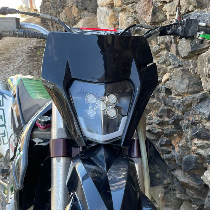 สำหรับ-ktm-ไฟหน้าแผ่น-led-exc-300-sx-mx-250-450-f-airing-จักรยานสกปรก-supermoto-วิบากอุปกรณ์-e-nduro-ไฟหน้ารถจักรยานยนต์