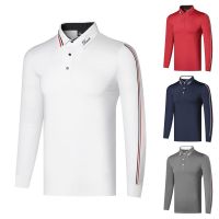 Titleist Golf Clothing Mens Jersey Outdoor Sports Polo Shirt Lapel Loose Casual Top Long Sleeve Callaway1 Le Coq PearlyGates PXG1 J.LINDEBERG✉✘❧