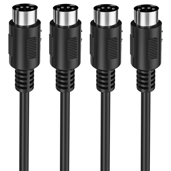 4-pack-5-pin-din-midi-cable-3-feet-male-to-male-5-pin-midi-cable-for-midi-keyboard-keyboard-synth-rack-synth-rack-synth