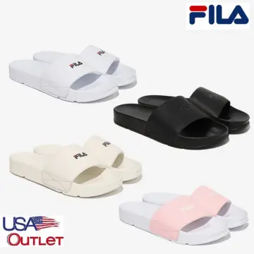 White deals fila slippers