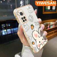 YIWESAN เคสสำหรับ Xiaomi MI 10T 10T Pro Redmi เคส K30s การ์ตูนรูปกระต่ายน่ารักดีไซน์ใหม่หรูหราเคสซิลิโคนแบบนุ่มขอบเคสคลุมทั้งหมดเลนส์กล้องถ่ายรูปเคสป้องกันทนแรงกระแทก