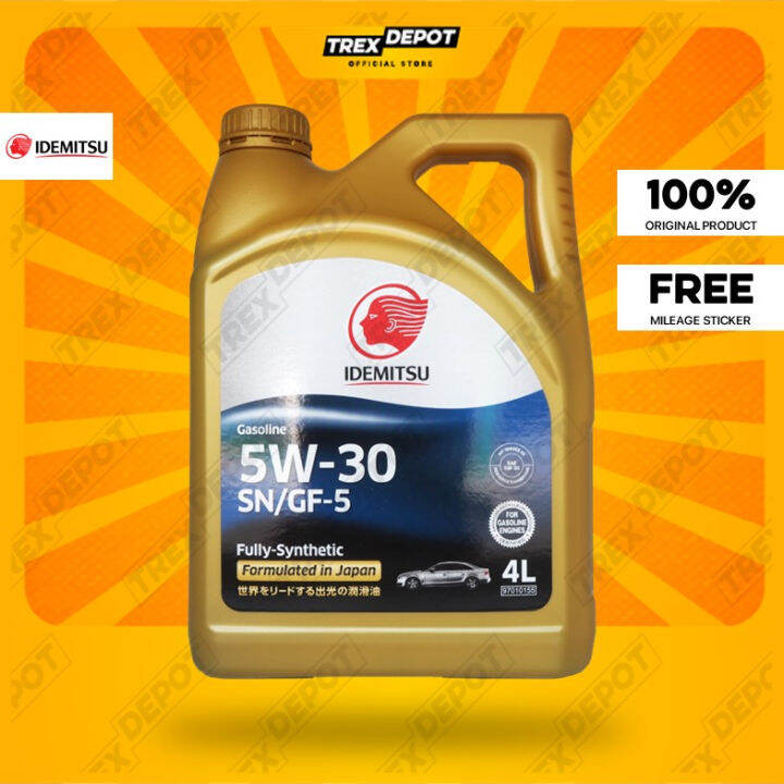 Idemitsu 5W30 Fully Synthetic Engine Oil (4L) | Lazada