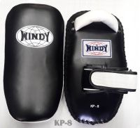 Windy Kick  Curved Pads KP-8  Black White  for Training MMA K1 เป้าเตะวินดี้ KP-8  ดำ-ขาว แบบโค้ง หนังแท้ สำหรับเทรนเนอร์ ในการฝึกซ้อมนักมวย