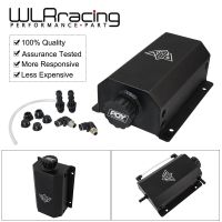 WLR- Universal 2L Alloy Engine Oil Fuel Gas Catch Can Breather Tank Bottle Coolant Radiator Overflow Tank WLR-TK55BK