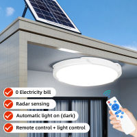 PUYE โคมไฟเพดาน ไฟโซล่าเซลล์ 60/100/200/300/400w ไฟเพดานโซลาเซล Solar Ceiling Light Led โคมไฟกลางแจ้ง โคมไฟโซลาเซลล์ ไฟพลังงานแสงอาทิตย์ โซล่าเซลล์