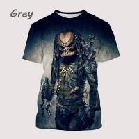 2023 Customized Fashion ♤Summer Hot Movies Predator Print Short Sleeve T-shirt 3D Printing Casual Shirt Fun  3D T-sho，Contact the seller for personalized customization