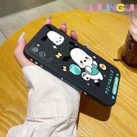 Jlingji เคสปลอกสำหรับ Samsung โน๊ต20อัลตร้าเคสลายการ์ตูน Pochacco เคสมือถือนิ่มบางเคสขอบสี่เหลี่ยมด้านข้างเป็นซิลิโคนเคสป้องกันการกระแทก