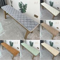 ✇ Winter Thicken Plush Long Bench Cushion Soft Plush Chair Mat Sofa Card Seat Cushion Lounger Chair Long Seat Pad