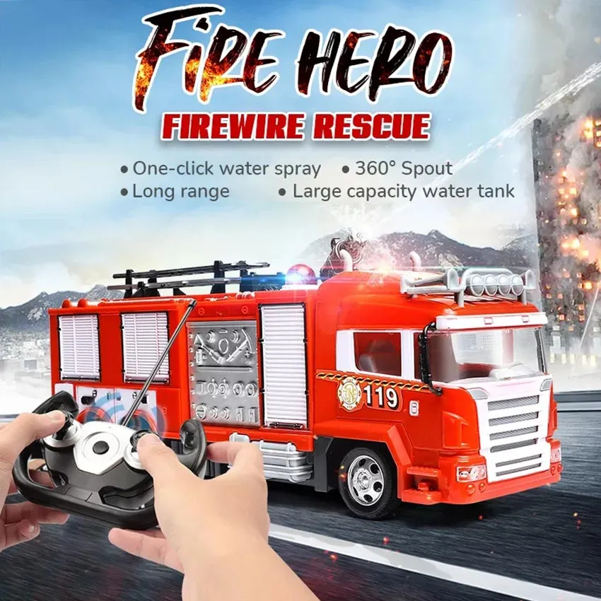 big size remote control fire truck