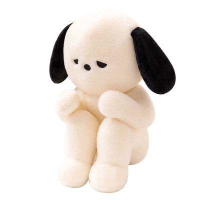 ตุ๊กตายัดนุ่นการ์ตูนสำหรับเด็กตุ๊กตาลูกสุนัขน่าหงุดหงิดตุ๊กตาลูกสุนัขไม่กอดแสดงออกถึงความสดใส