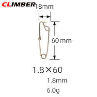 CLIMBER 【ส่งเร็ว】หมุดตกปลาสแตนเลสพร้อมข้อต่อหมุนตาเปิด/ปิดตาเชื่อมต่อสายยาวตะขอตกปลาลากอุปกรณ์ตกปลา