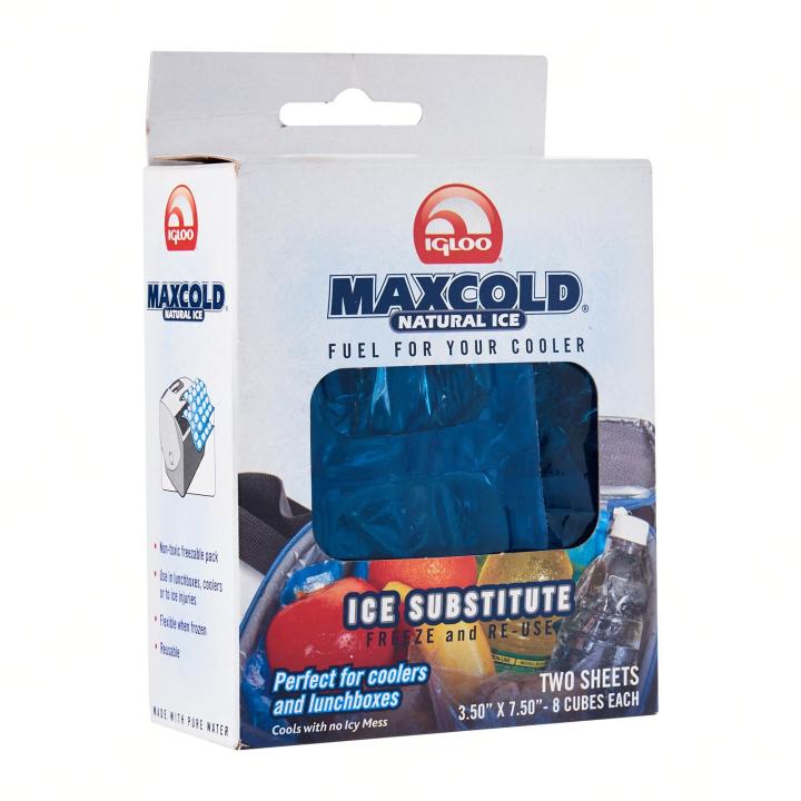 Igloo Coolers | Maxcold Natural Ice Sheet 8 Cube 2 Pack-Blue