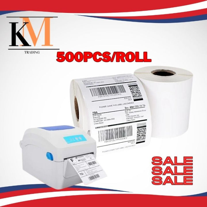 Thermal Paper Roll A6 Waybill Sticker Waybill Sticker 100mmx150mm A6 Size Roll 500 Pcs Label 0340