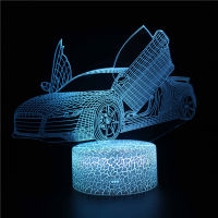 Cool Supra Car 3D Night Light LED 716 Colors Change LED Children Night Light Beroom Atmosphere Table Lamp Boys Gifts Toys