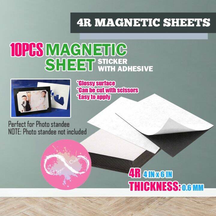 10 pcs 4R size Sheet with Full Adhesive photobooth Material