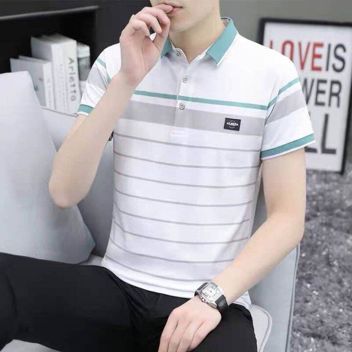 เสื้อโปโลสีพื้น-เสื้อโปโล-สำหรับผู้ชาย-men-polo-shirt