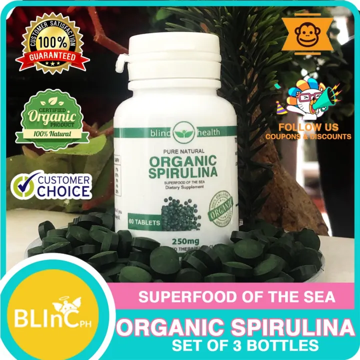 BLINC Health SPIRULINA 250mg 60 Tablets Spirulina Food Supplement