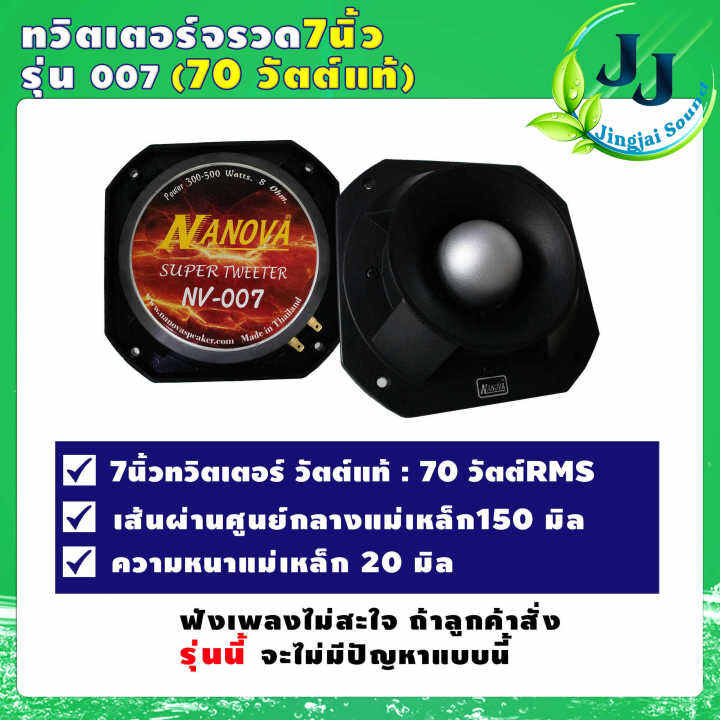 nanovaทวิตเตอร์จรวด-nanova-รุ่น-nv-007-เสียงแหลม-500w-ลำโพงจรวด-ขนาด18x18x8เซนติเมตร-นาโนวา-ดอกลำโพงเสียงแหลม-หัวจรวด-แหลมจรวด-รับประกันคุณภาพ