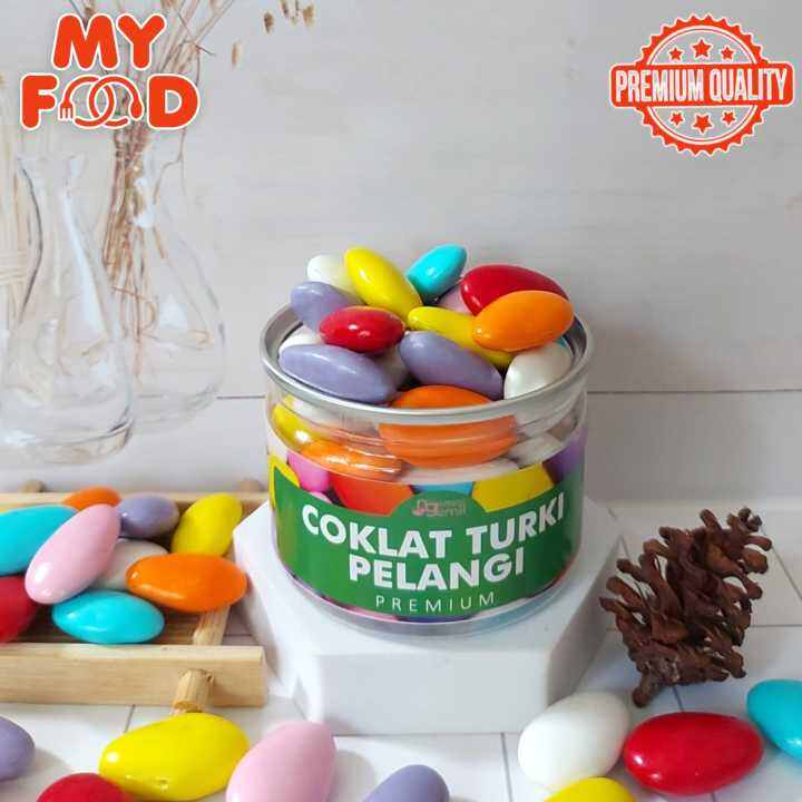 Myfoodofficial Can Coklat Turki Pelangi Turkish Chocolate Delight Kualitas Premium Lazada 9915