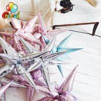 12pcs Explosion Star Balloons Birthday Party Opening Ceremony Wedding Decoration Water Drop Cone Foil Balloon Party Supplies Balloons