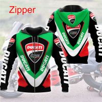 (in stock) 2022 New Fashion Mens Sweater Pulling Ducati Motorcycle Racing Team Womens Hoodie Spring and Autumn Childrens Jacket (free nick name and logo)