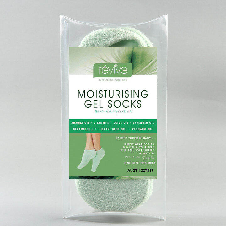 ถุงเท้าสปา ถุงเท้าเจล ดูแลเท้า Spa Moisture Gel Socks ผสมอโรเวล่า วิตาม