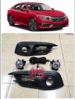 ไฟตัดหมอก สปอร์ตไลท์​ LED HONDA CIVIC FC 2016 2017 2018 SEDAN ฮอนด้า ซีวิค 4ประตู