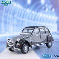 Citroen 2CV 6 Charleston รถวินเทจจำลองรถ Diecast โลหะคอลเลคชั่นของเล่นเด็กโมเดลรถอัลลอยของขวัญ B593