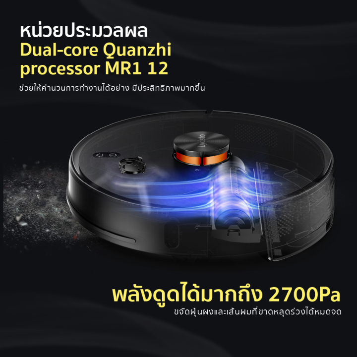 ราคาพิเศษ-10990-บ-lydsto-robot-r1d-หุ่นยนต์ดูดฝุ่นอัจฉริยะ-lds-2-0-จดจำแผนที่ได้สูงสุด-3-แผนที่-1y