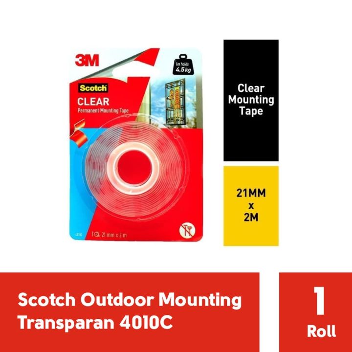3M Scotch Double Tape VHB Mounting Transparant Bening 4010C Lakban