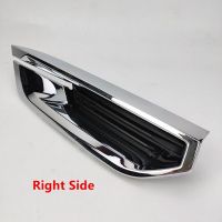 1Pair Car Exhaust Tail Pipe Decorative Cover Assembly Rear Bumper Chrome Strip Decorative Frame ABS for F7