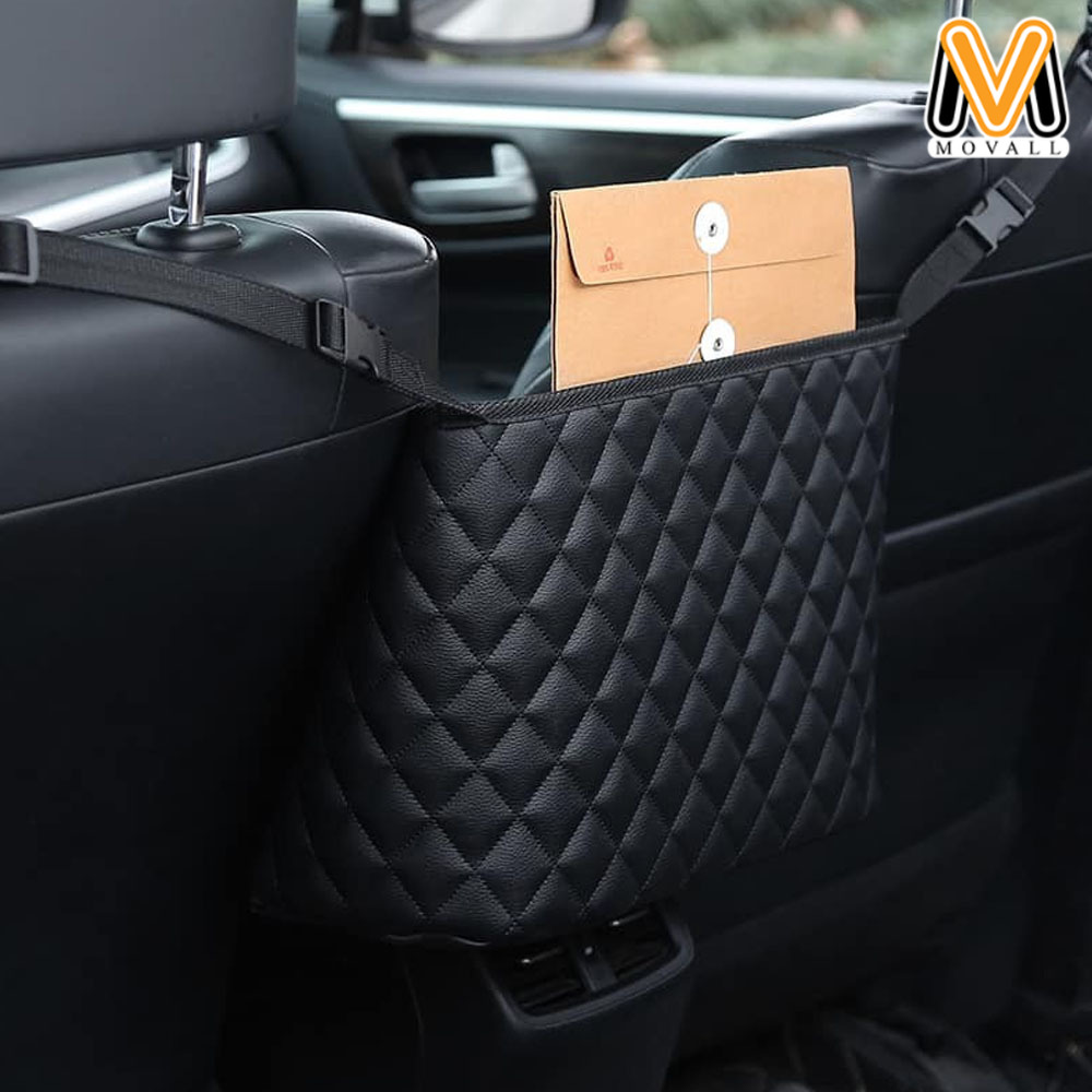 PU Leather Car Storage Pocket Handbag Holder Organizer Between Car Seat Side Bag 