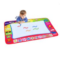 80x60cm Water Drawing Painting Writing Toys Doodle Mat Non-toxic Magic Drawing Board+2 Water Drawing Pen For Kids