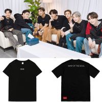 เสื้อยืดผ้าฝ้ายพิมพ์ลายเสื้อยืด Bts one map of the soul Fanmade