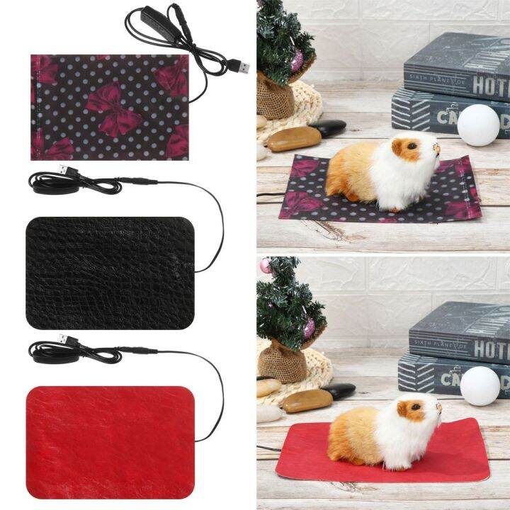 JANNERSATI Insulation Warm Pet Reptile Sleeping USB Heating Pad